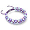 Purple Rainbow | Silver | Double Galaxy Glass Bracelet
