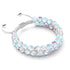Rainbow Supernova | Silver | Double Galaxy Glass Bracelet