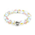 Rainbow Supernova | Silver | Galaxy Glass Statement Bracelet