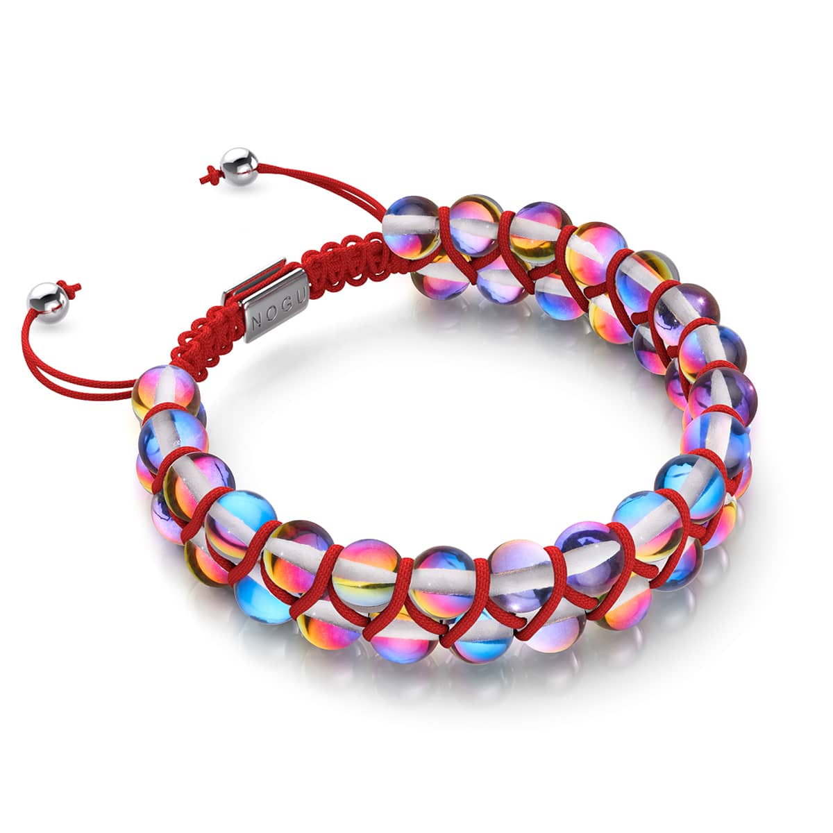 Scarlet Supernova Galaxy Glass x Red String Vitality Bracelet