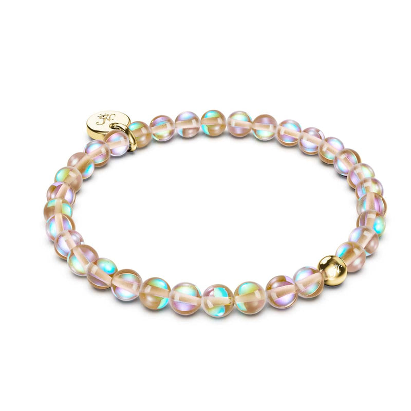 Terra | .925 Sterling Gold Vermeil | Galaxy Glass Bead Bracelet