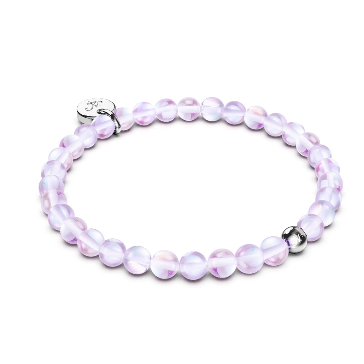 Ultraviolet | .925 Sterling Silver | Galaxy Glass Bead Bracelet