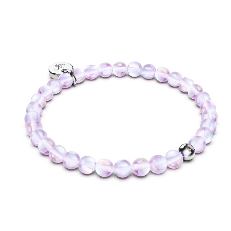 Ultraviolet | .925 Sterling Silver | Galaxy Glass Bead Bracelet