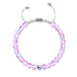 Ultraviolet | Silver | Galaxy Glass Macrame Bead Bracelet