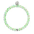 Verdant Moon | .925 Sterling Silver | Galaxy Glass Bead Bracelet