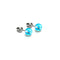 Blue Nebula | .925 Sterling Silver | Galaxy Glass Mini Stud Earrings