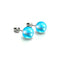 Blue Nebula | .925 Sterling Silver | Galaxy Glass Stud Earrings