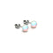 Champagne Supernova | .925 Sterling Silver | Galaxy Glass Mini Stud Earrings