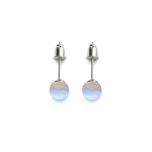 Rainbow Supernova | .925 Sterling Silver | Galaxy Glass Mini Stud Earrings