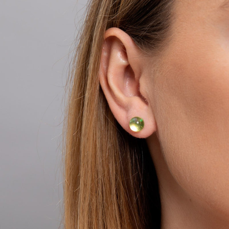 Sunburst | .925 Sterling Silver | Galaxy Glass Stud Earrings