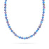 Indigo Borealis | Silver | Galaxy Glass Knotted Necklace
