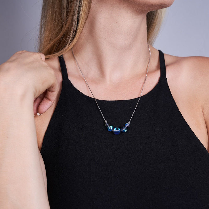 Milky Way | .925 Sterling Silver | Galaxy Glass Infinity Clasp Necklace