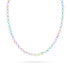 Rainbow Supernova | Silver | Galaxy Glass Knotted Necklace