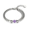 Amethyst x Silver | Gemstone Chain Bracelet