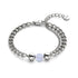 Moonstone x Silver | Gemstone Chain Bracelet