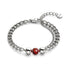 Red Jasper x Silver | Gemstone Chain Bracelet
