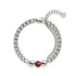 Red Jasper x Silver | Gemstone Chain Bracelet