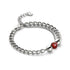 Red Jasper x Silver | Gemstone Chain Bracelet