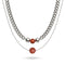 Red Jasper x Silver | Gemstone Chain Necklace