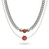 Red Jasper x Silver | Gemstone Chain Necklace
