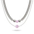 Rose Quartz x Silver | Gemstone Chain Necklace