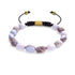Botswana Agate | Gold | Gemstone Pebble Macrame Bracelet