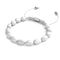 Moonstone | Silver | Gemstone Pebble Macrame Bracelet