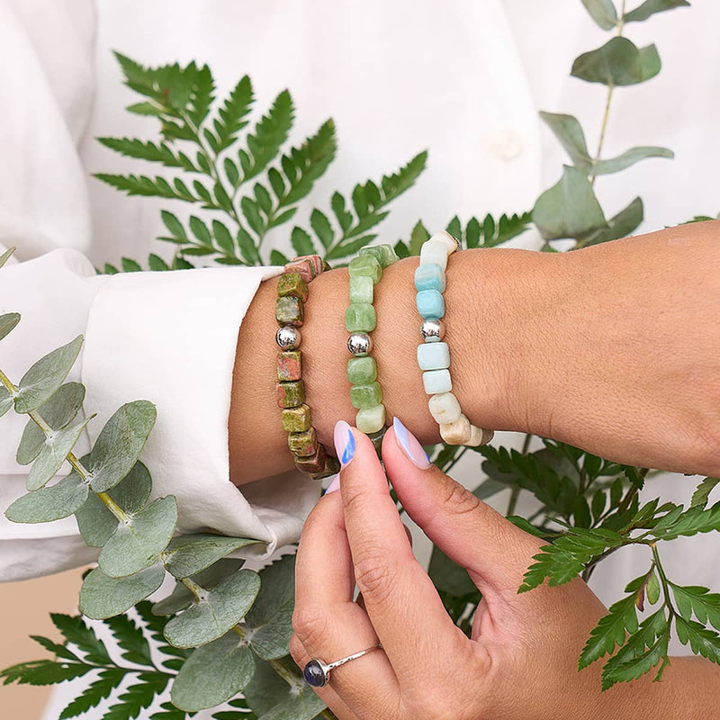 Morgan Quartz | Silver | Gemstone Pebble Bracelet