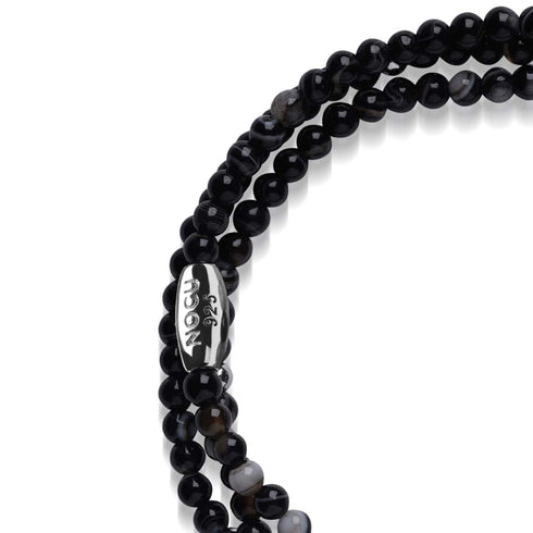 Black Line Agate | .925 Sterling | Gemstone Wrap