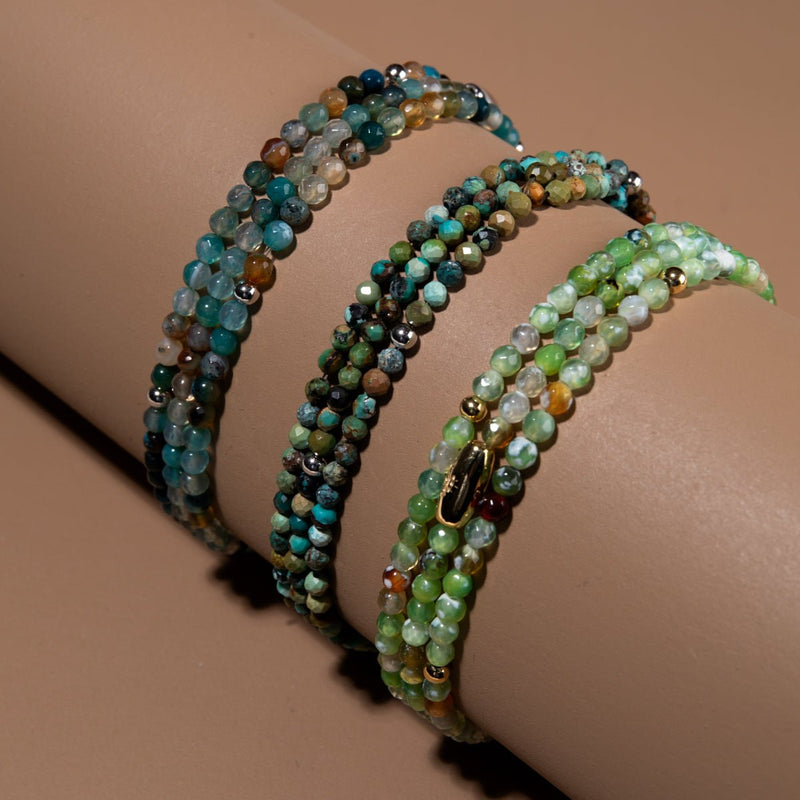 Blue Jade | .925 Sterling Silver | Gemstone Wrap