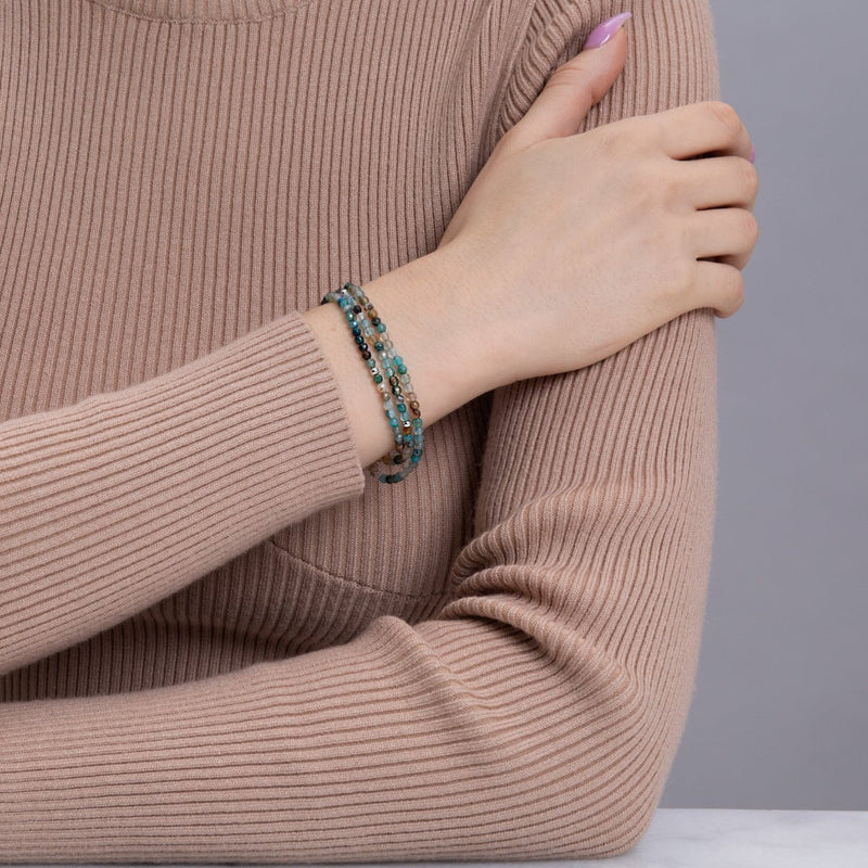 Blue Jade | .925 Sterling Silver | Gemstone Wrap