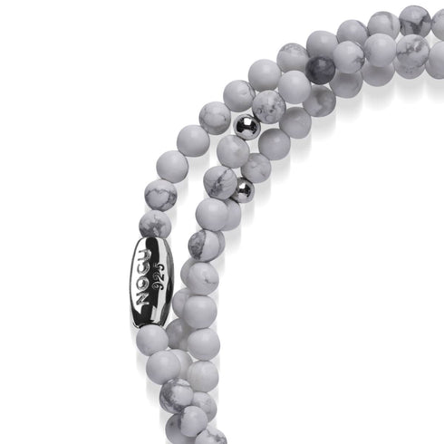 Howlite | .925 Sterling Silver | Gemstone Wrap