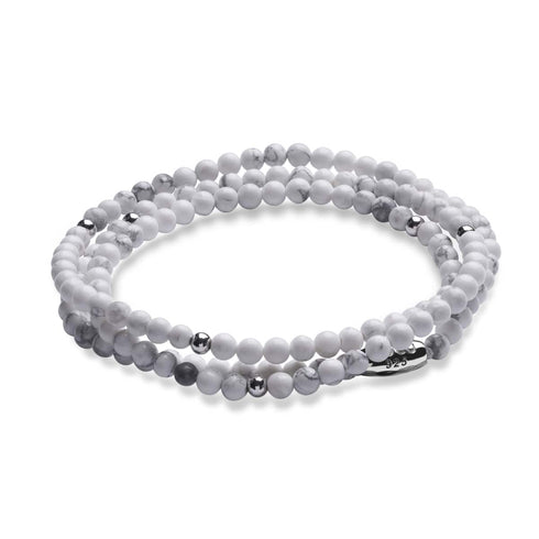 Howlite | .925 Sterling Silver | Gemstone Wrap