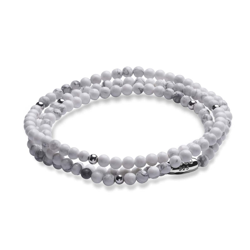 Howlite | .925 Sterling Silver | Gemstone Wrap