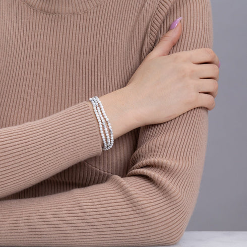 Howlite | .925 Sterling Silver | Gemstone Wrap