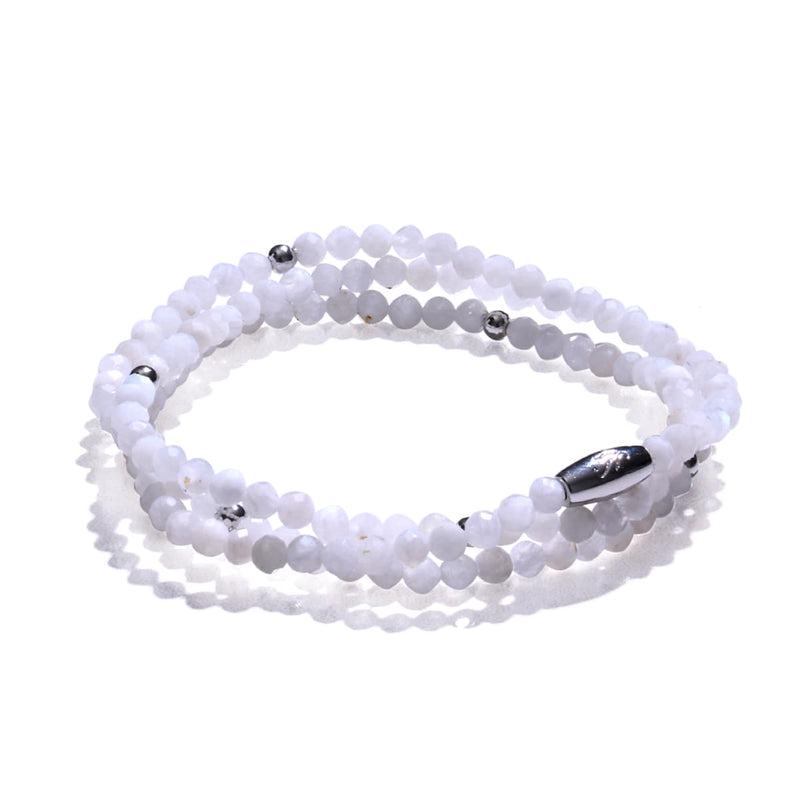 Raw Moonstone | .925 Sterling Silver | Gemstone Wrap