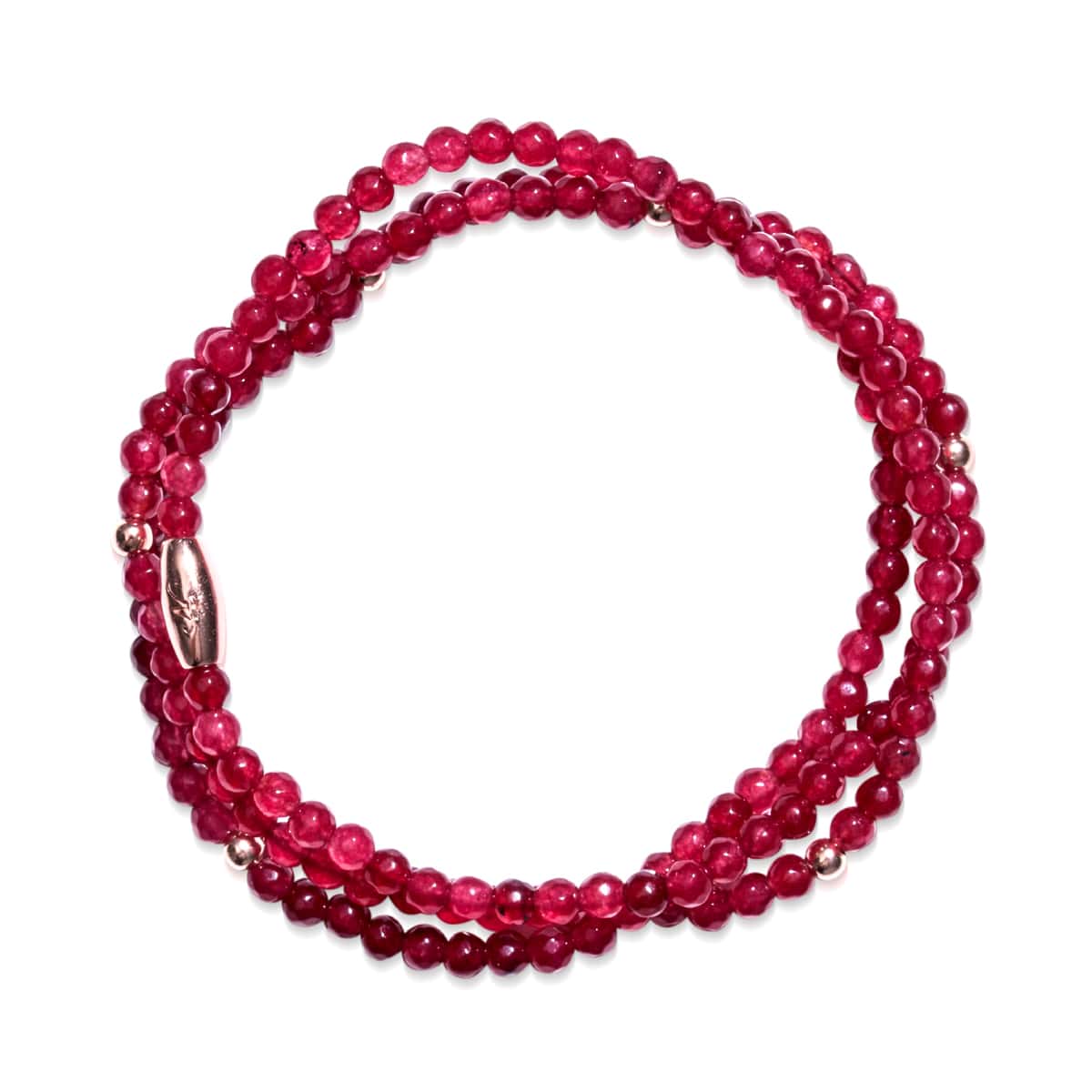 Ruby Jade | Rose Gold Vermeil | Gemstone Wrap
