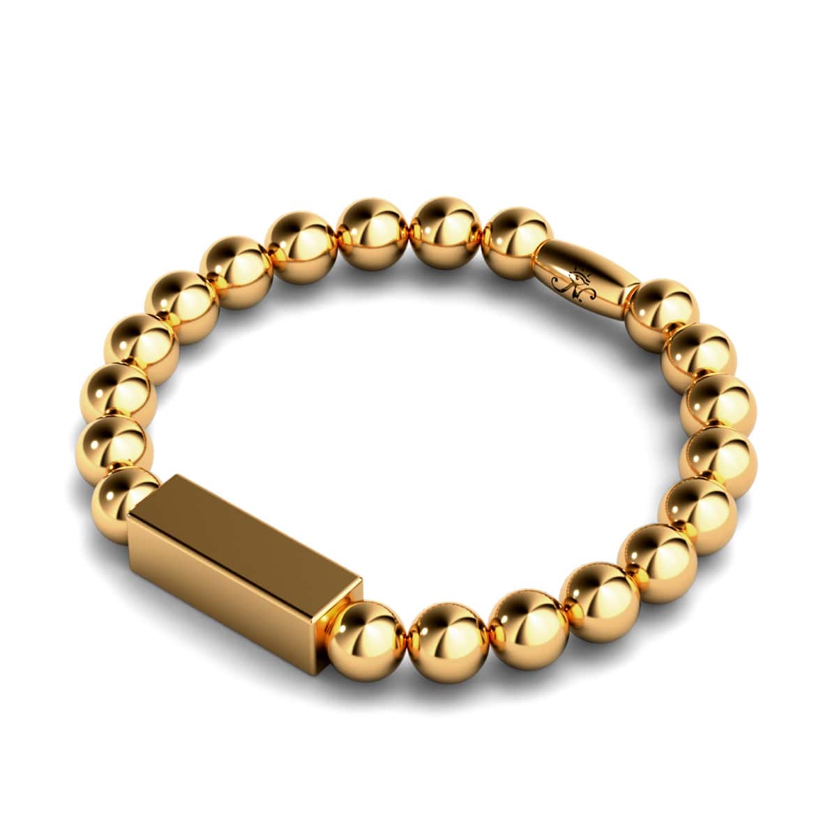 Gold | Gilded Bar Bracelet | Deluxe
