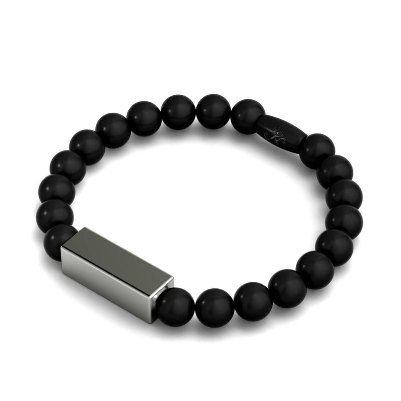Gunmetal | Gilded Bar Bracelet | Deluxe