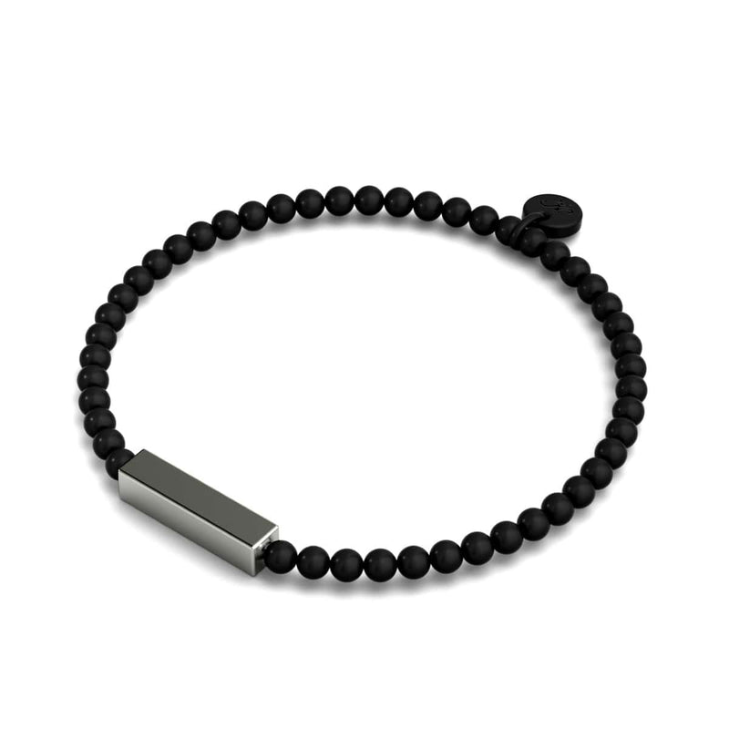 Gunmetal | Gilded Bar Bracelet | Mini