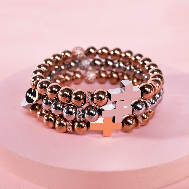 Silver | Gilded Cross Bracelet