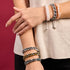 Matte Unicorn Chrome x White | Glitter Glass Double Bracelet