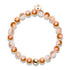 Rose Chrome x Caramel Glitter Glass Bracelet