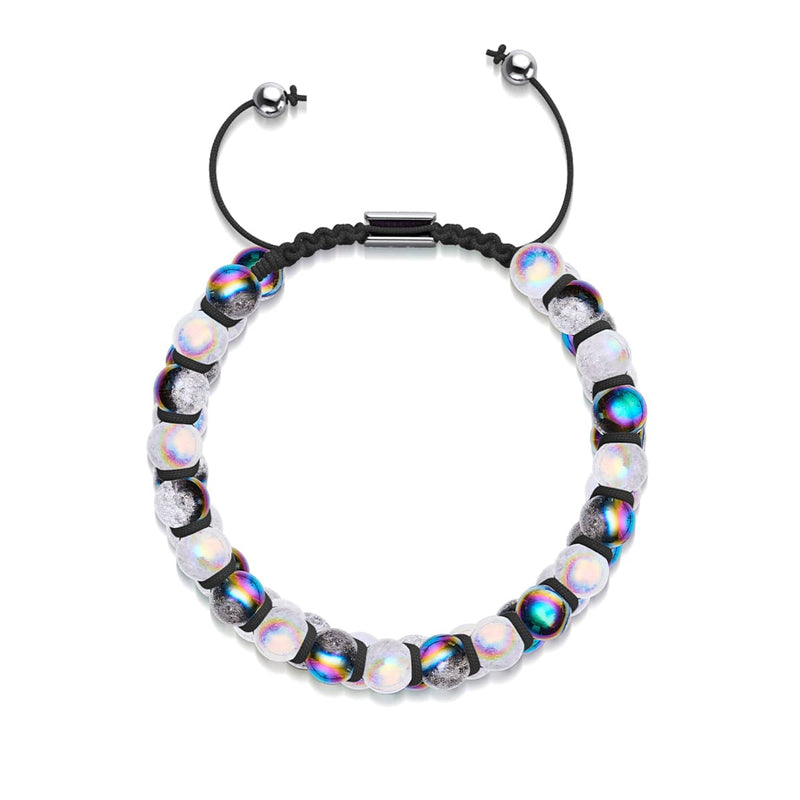 Unicorn Chrome x Marshmallow | Glitter Glass Double Bracelet