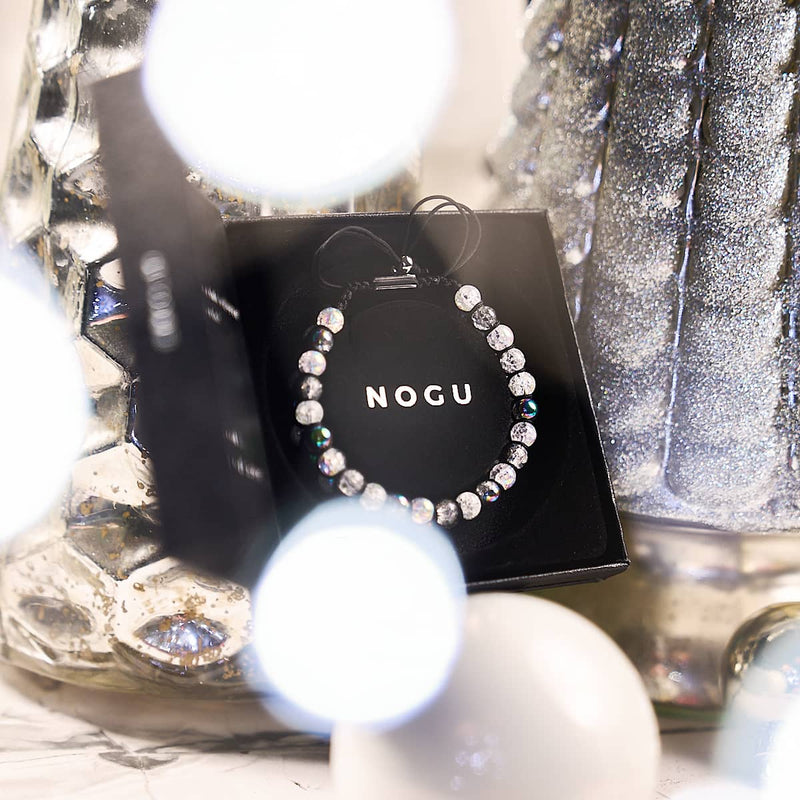 Unicorn Chrome x Marshmallow | Glitter Glass Double Bracelet