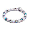 Unicorn Chrome x White Glitter Glass Bracelet