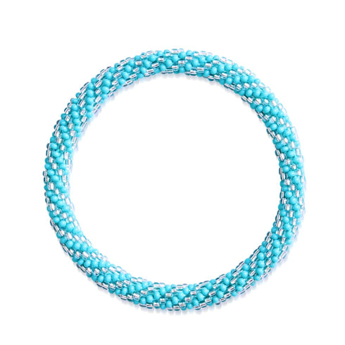 Glacier Blue | Himalayan Glass Bead Bracelet