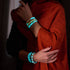 Neon Pumpkin | Himalayan Glass Bead Bracelet