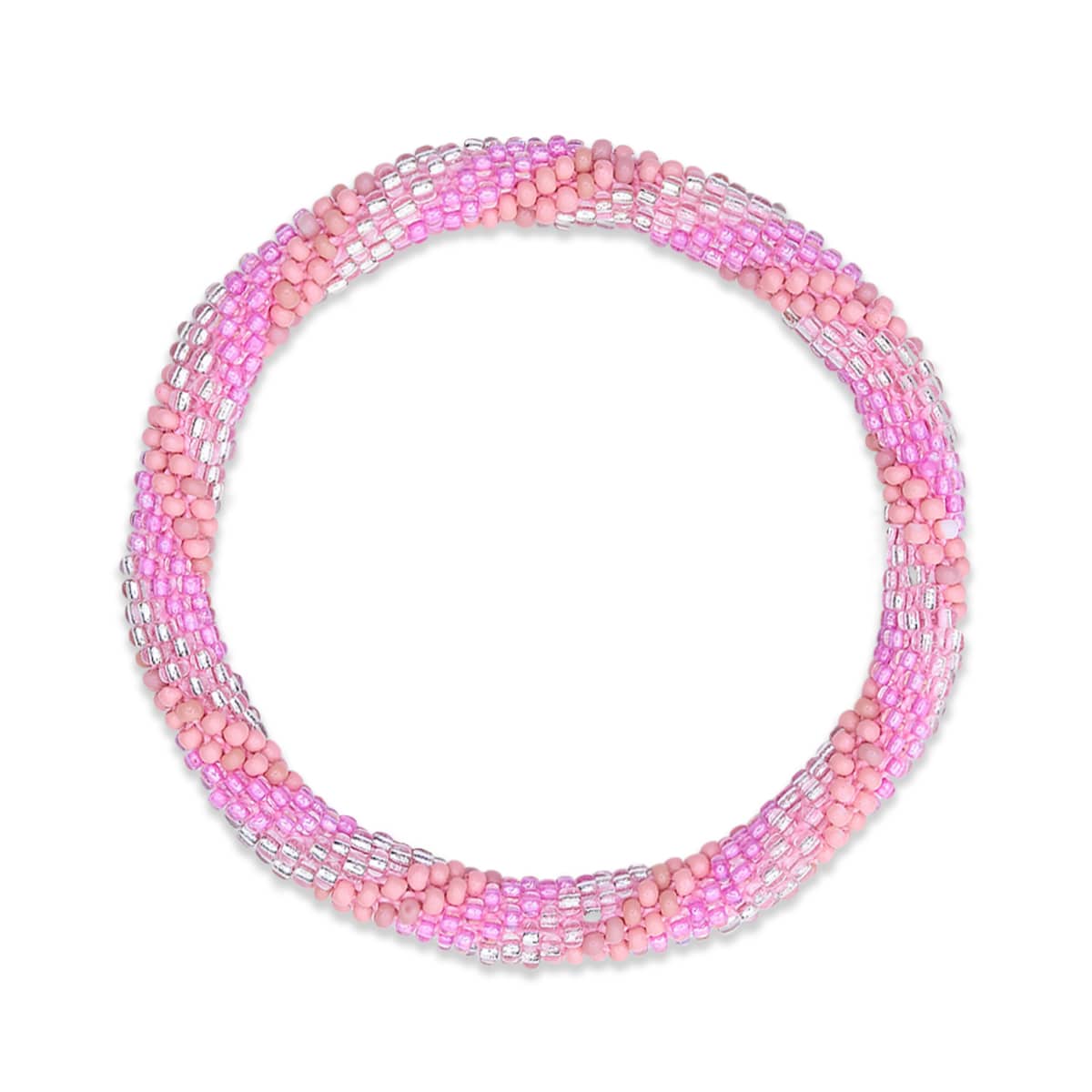 Pink Dolphin | Himalayan Glass Bead Bracelet