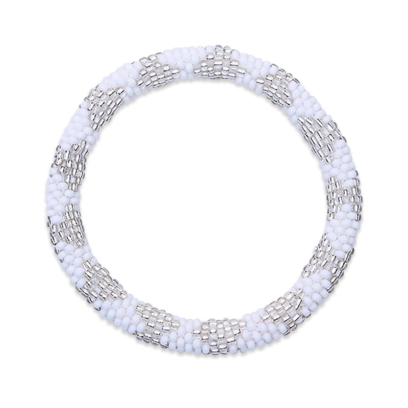 Shimmering Salt Flats | Himalayan Glass Bead Bracelet